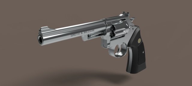 Revolver Smith and Wesson Model 22 3D Model