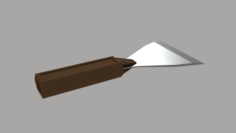 Putty Knife – Low Poly 3D Model