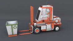 SCI-FI Forklift 3D Model