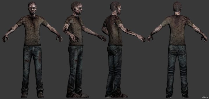 zombie walker 3D Model