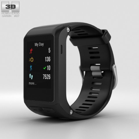 Garmin Vivoactive HR Black 3D Model