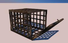 Metal cage long single 3D Model