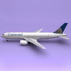 Boeing 767 Continental 3D Model