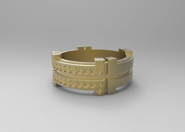 Man Ring by Baraka 3D Model