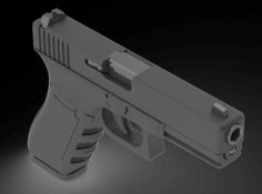 Glock 17 for disassembly and assembly 3D Model