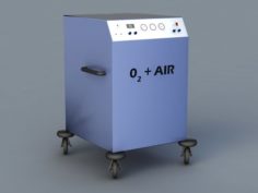 Medical Oxygen Equipment 3D Model