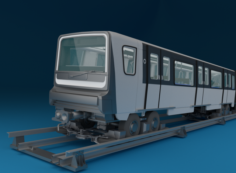 Paris Subway Train 3D Model