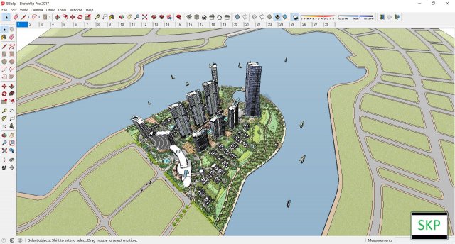 Sketchup residential complex B8 3D Model