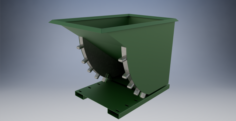 Rotating Industral Hopper 3D Model