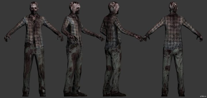 Zombie walker 3D Model