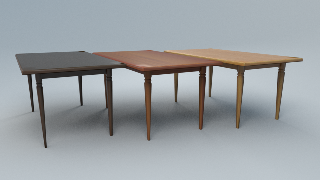 Table1forcafe Free 3D Model