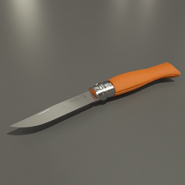 Opinel 8 knife 3D Model