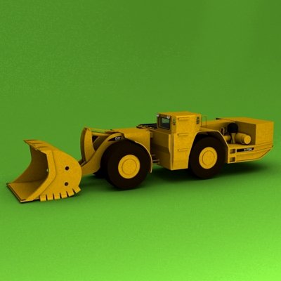 Underground Mining Loader R1700G 3D Model