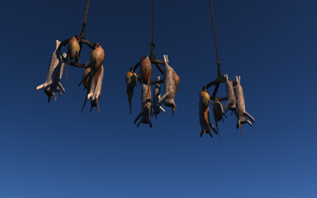 Hanging animals 3D Model