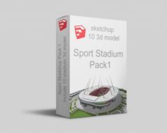 Sport 3d Stadium sketchup Pack 1 – include 10 model 3D Model