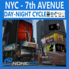New York City 7th Avenue 3D Model