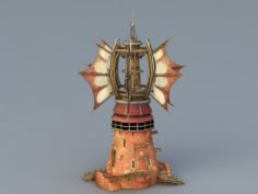 Cartoon Windmill 3D Model