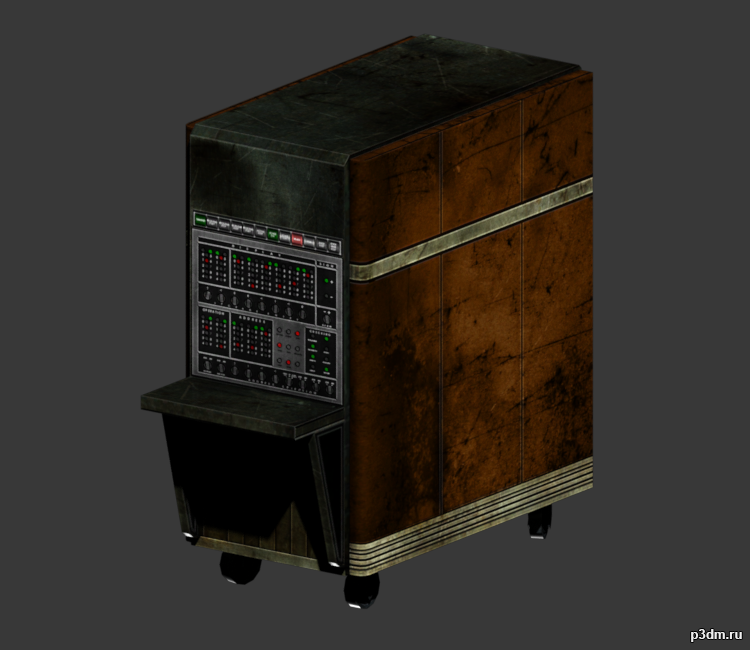 Machines Computer Cart 3D Model