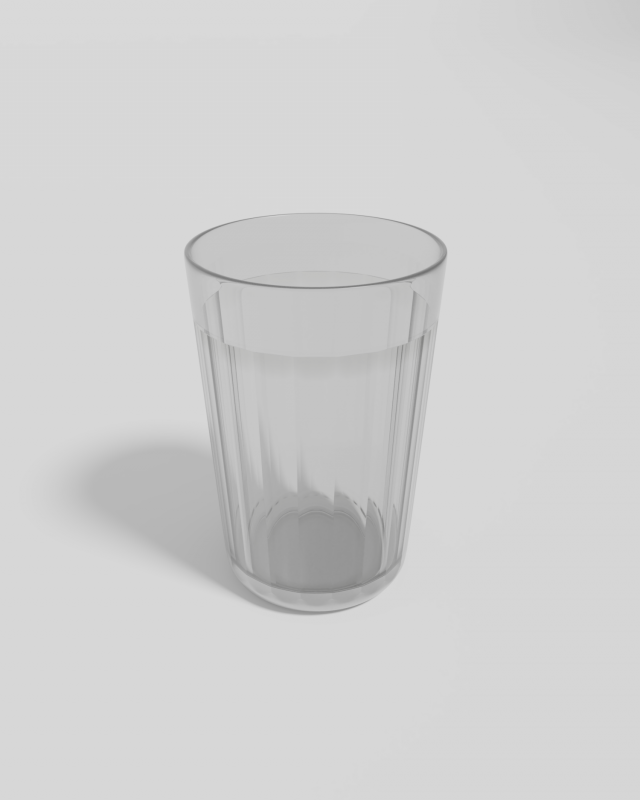 Faceted Glass 3D Model