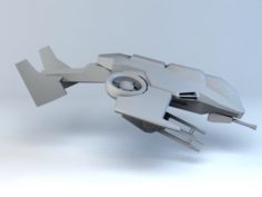 Futuristic Starfighter 3D Model