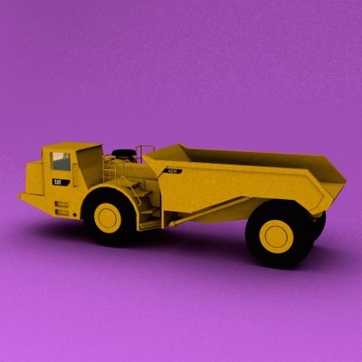 Underground Articulated Truck 3D Model