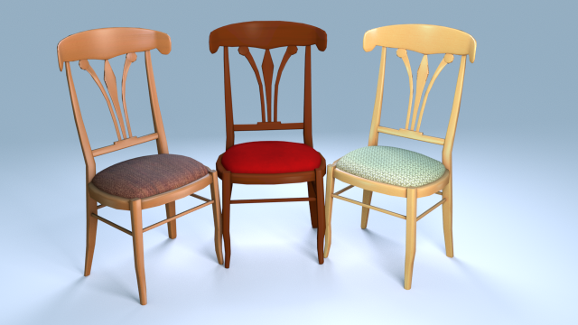 Chair1 for cafe 3D Model