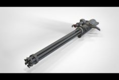 Machinegun gatling 3D Model