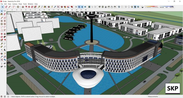 Sketchup residential complex C6 3D Model
