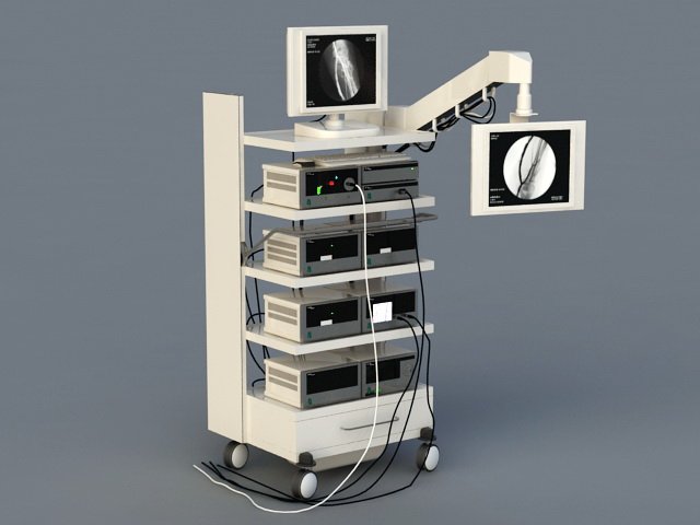 Medical Monitoring Equipment 3D Model