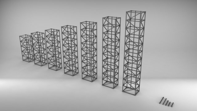 Metal truss 1 3D Model