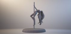 Statuette – Dancering girl 3d print model 3D Model