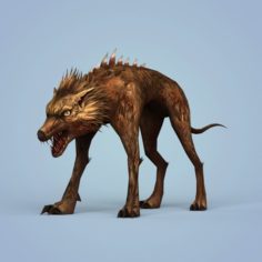 Fantasy Monster Dog 3D Model