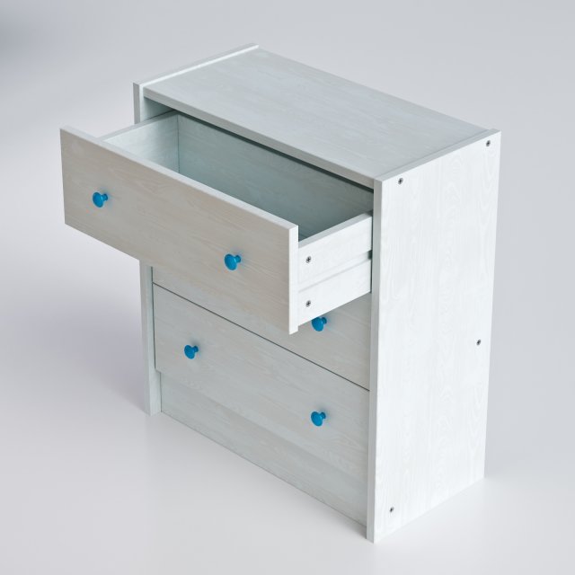 Chest of drawers Ikea Rast 3D Model