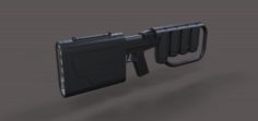 EMP rifle from movie Dark Knight rises 3D Model