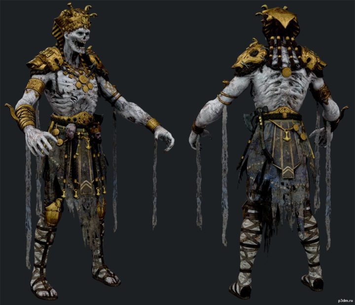 Zombie God King 3D Model