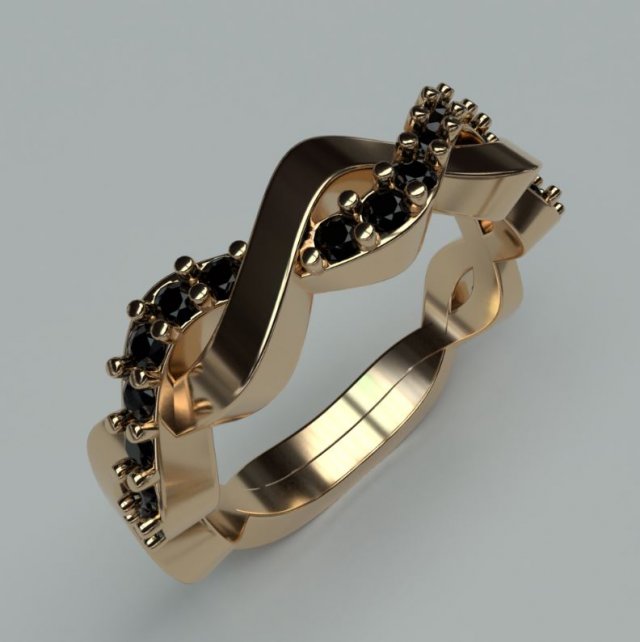Twisted ring 3D Model - 3DHunt.co