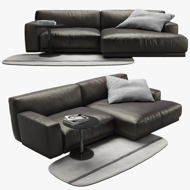 Poliform Paris Seoul sofa 1 3D Model