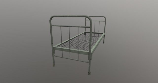 Army bed 3D Model