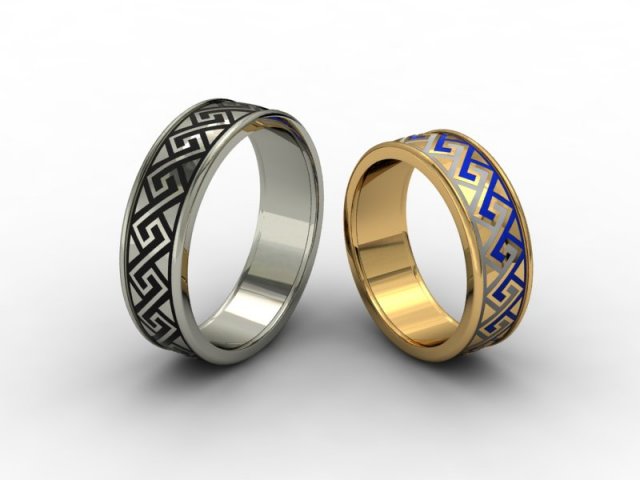 Wedding rings 3D-N – 005 3D Model