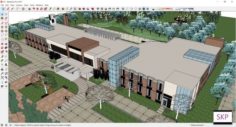Sketchup Hospital F4 – Womens and Childrens Hospital 3D Model