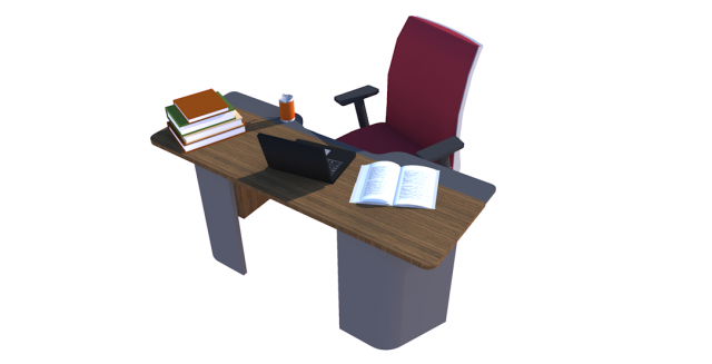 Chehoud Office Desk Model 15 3D Model