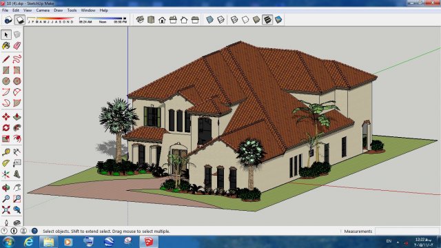 Villa sketchup – 4 3D Model