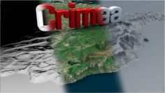 Landscape of the Crimea 3D Model