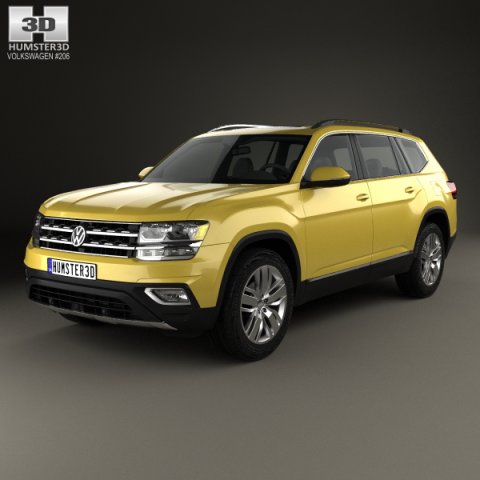 Volkswagen Atlas SEL 2018 3D Model
