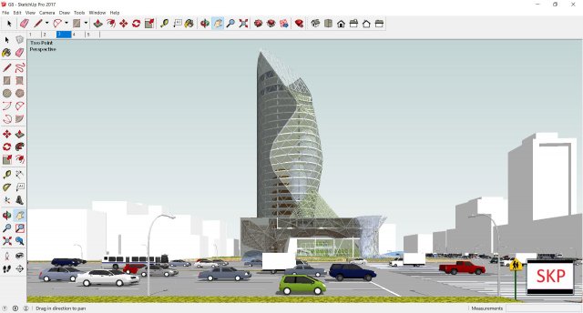 Sketchup office building G8 3D Model