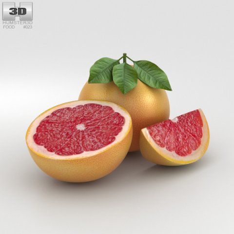 Grapefruit 3D Model