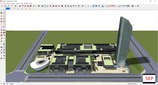 Sketchup office H4 3D Model