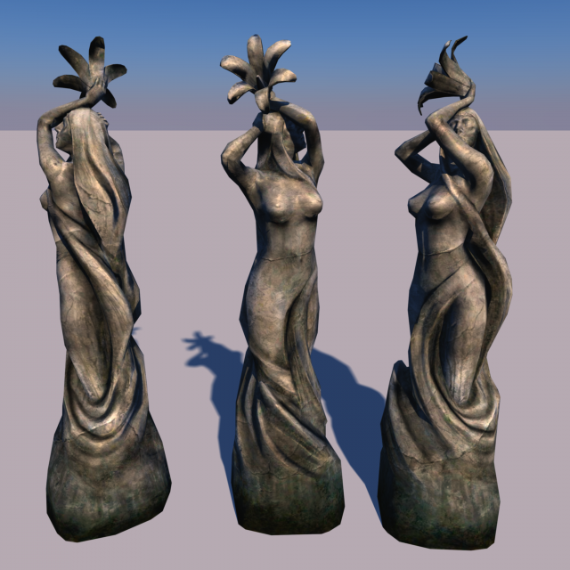 Statue dibella 3D Model - 3DHunt.co.