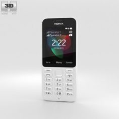 Nokia 222 White 3D Model