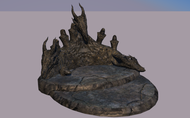 Dragon priest mask altarruined 3D Model